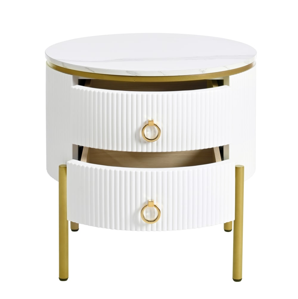 Table d'appoint blanche