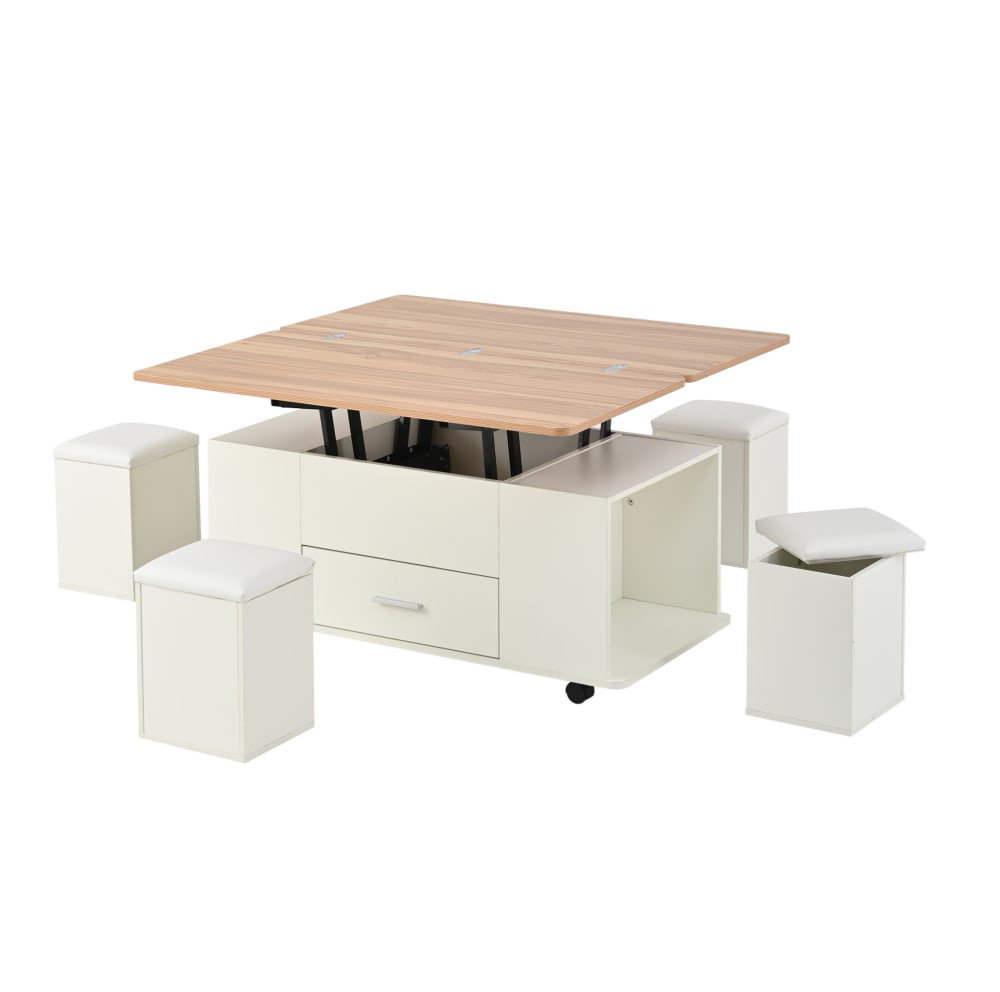 Table basse blanche et