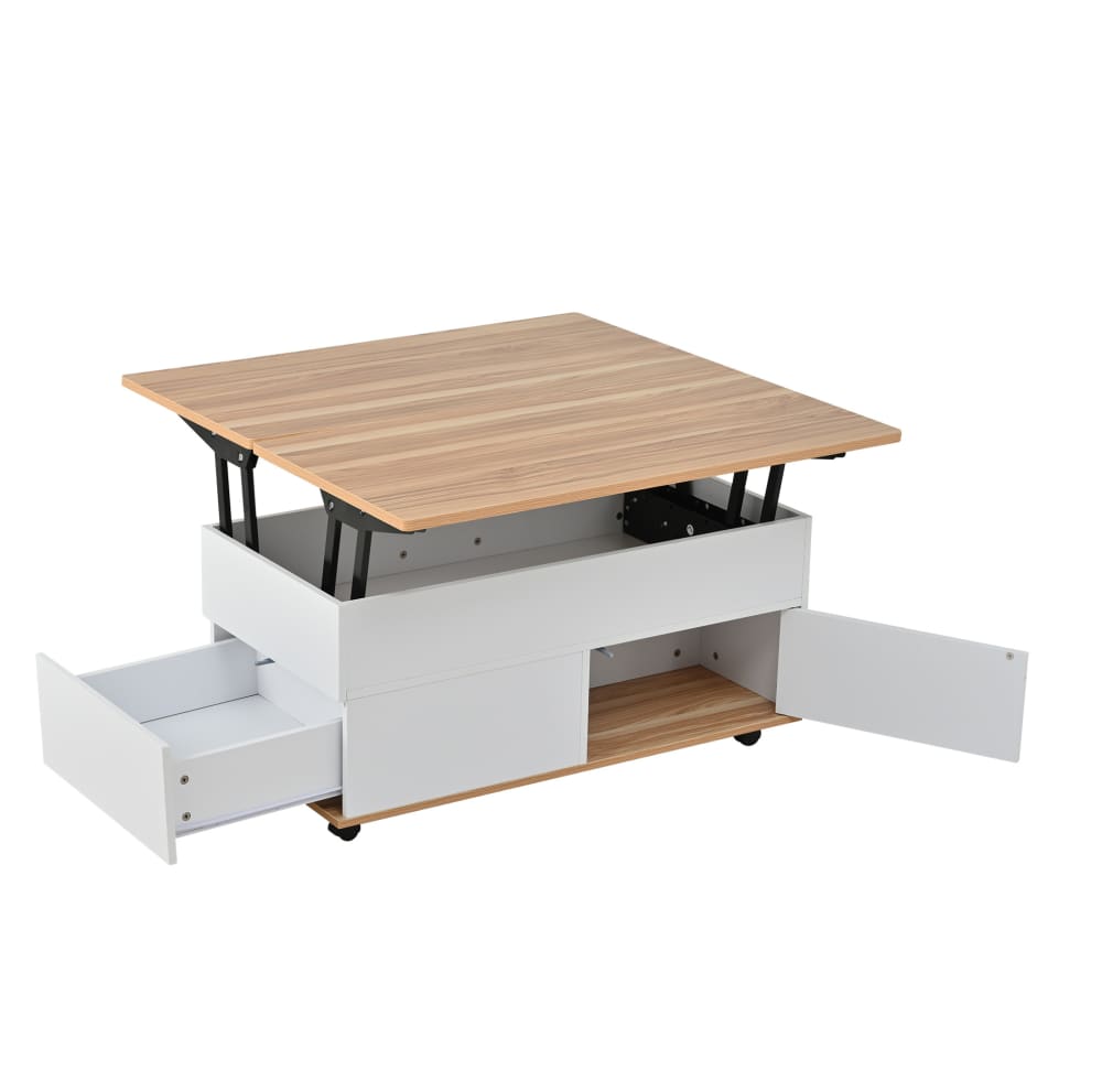 Table basse blanche et