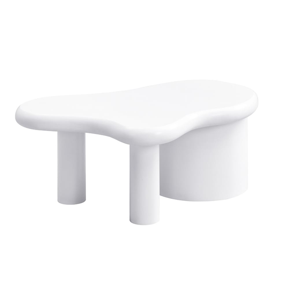 Table basse blanche avec