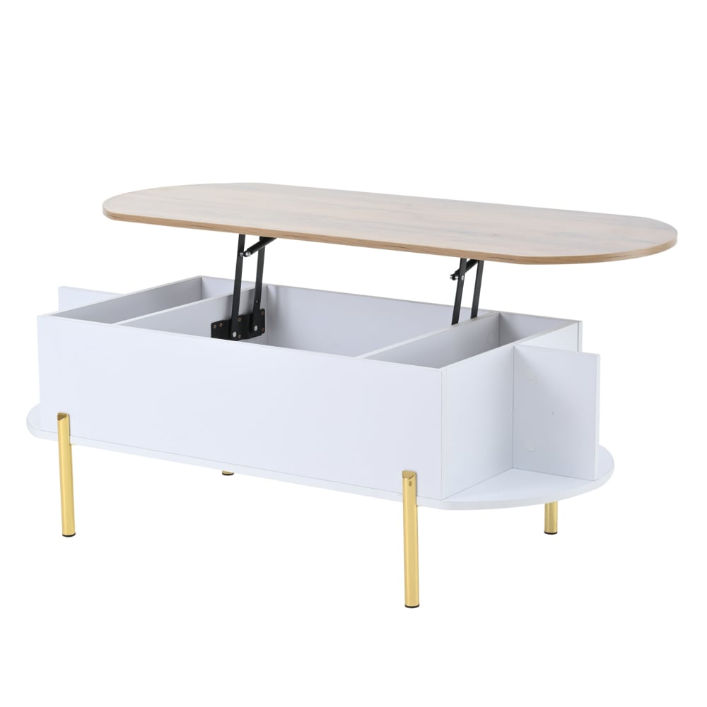 Table basse blanche et