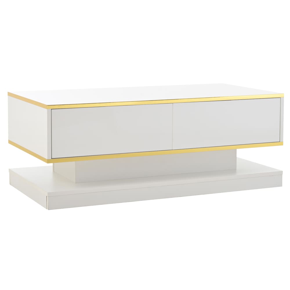 Table basse blanche et