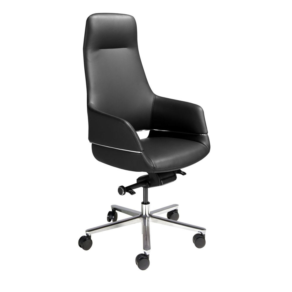 Angel Cerda Drehbarer Bürostuhl aus schwarzem Kunstleder style modern - Pvc - Polyvinlychlorid