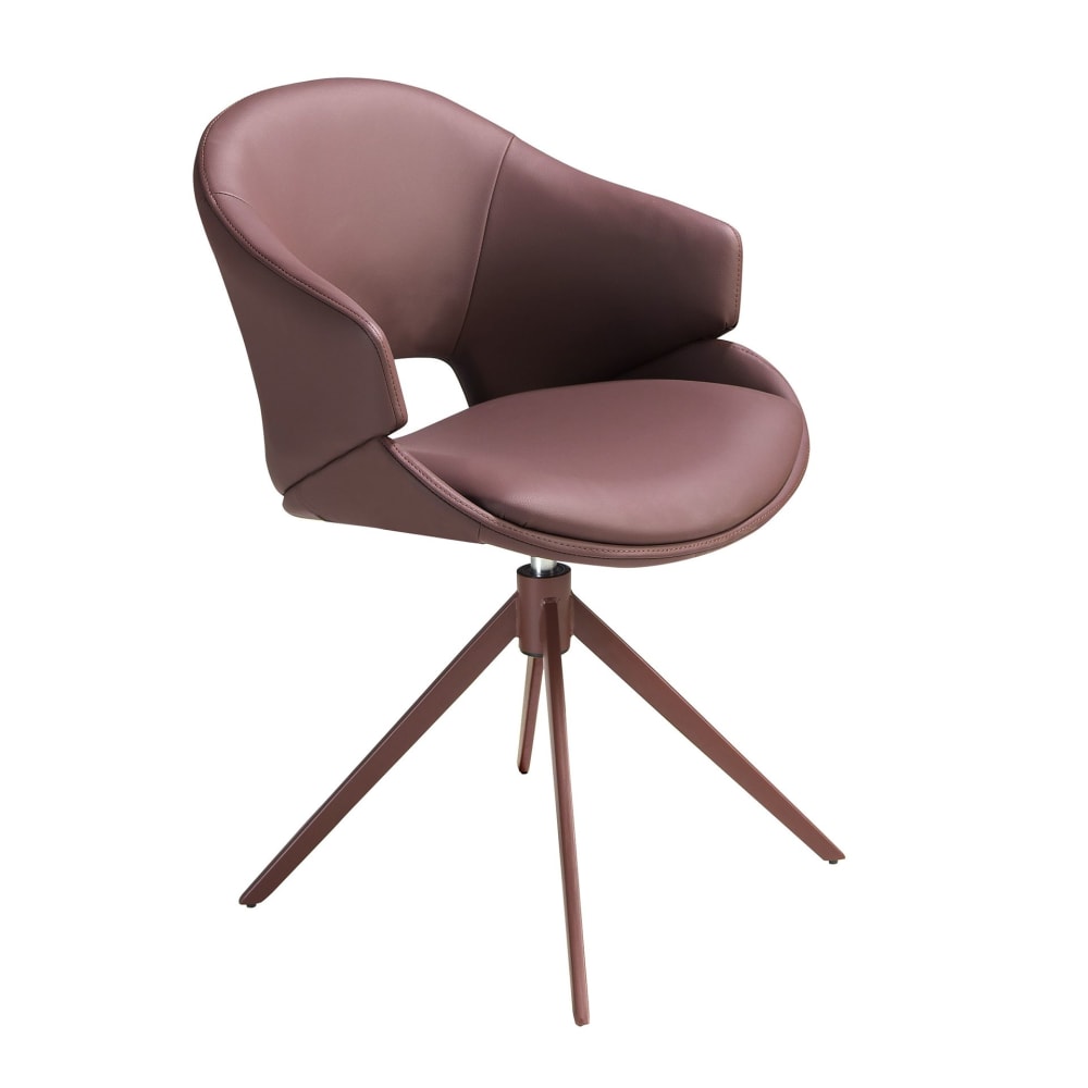 Chaise pivotante en similicuir