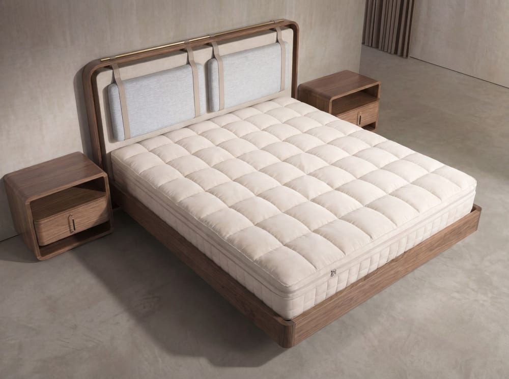 Hybridmatratze aus Naturlatex mit Cooltex 160x200 - Maisons Du