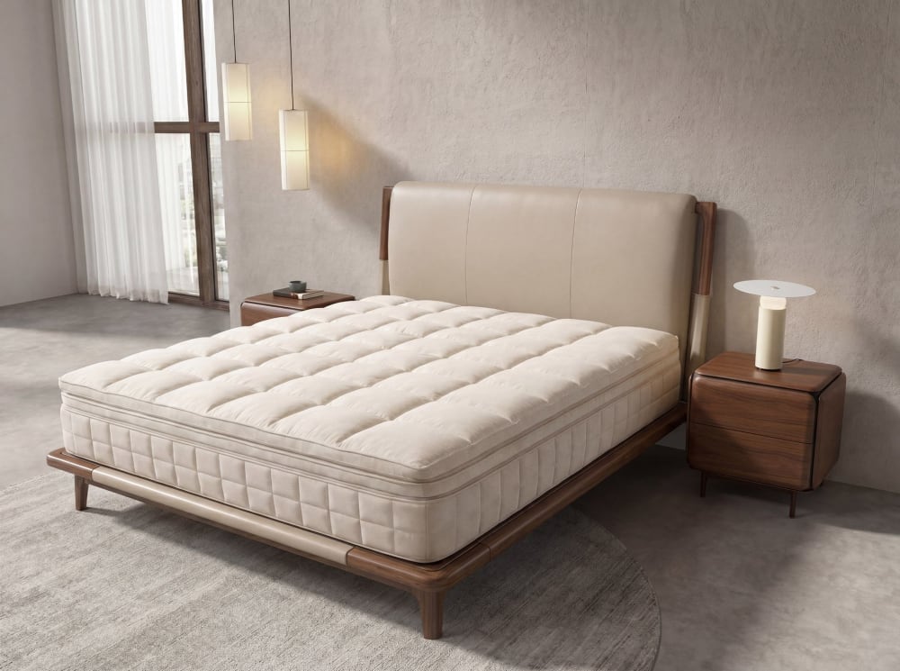 Hybridmatratze aus Naturlatex mit Cooltex 180x200 - Maisons Du