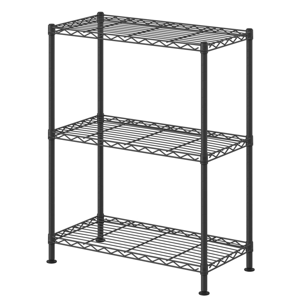 Étagère de salle de bain Tablettes Réglables 30 x 60 x 77 cm Noir Étagère de salle de bain Tablettes Réglables 30 x 60 x 77 cm Noir