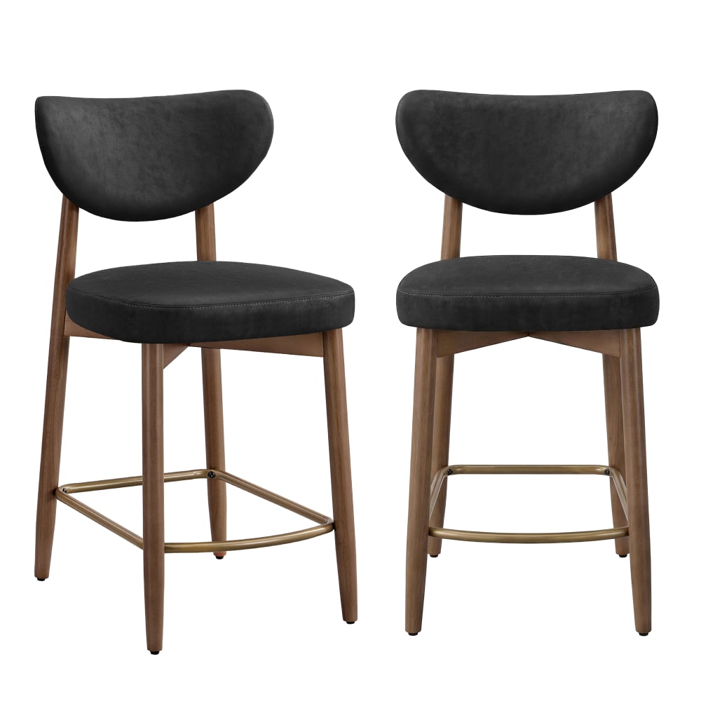tabourets de bar lot - noir