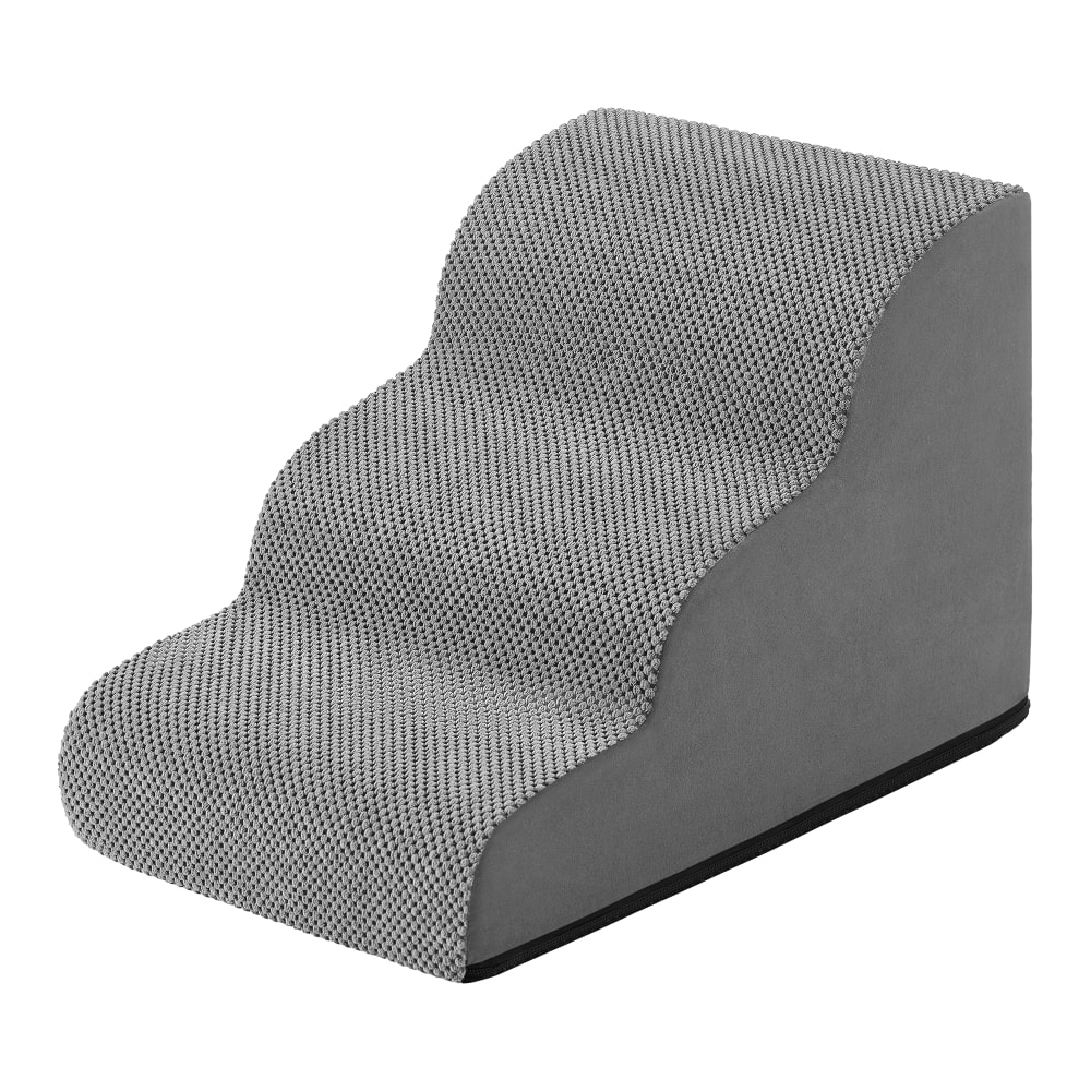 Escalier pour chien 3 marches antidérapant 57 x 40 x 40 cm gris Escalier pour chien 3 marches antidérapant 57 x 40 x 40 cm gris