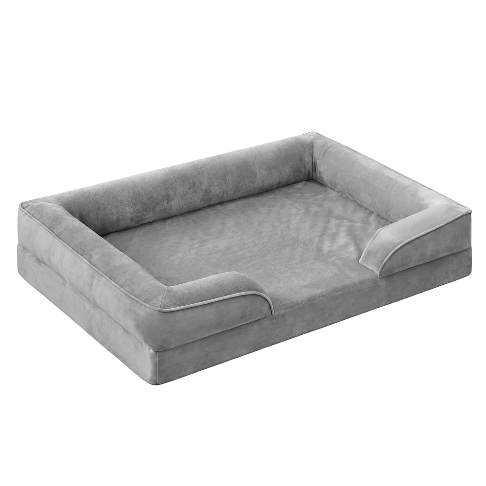 Panier pour chien déhoussable et imperméable 104 x 69 x 17 cm gris Panier pour chien déhoussable et imperméable 104 x 69 x 17 cm gris