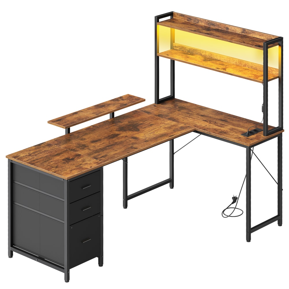 bureau en l gamer avec
