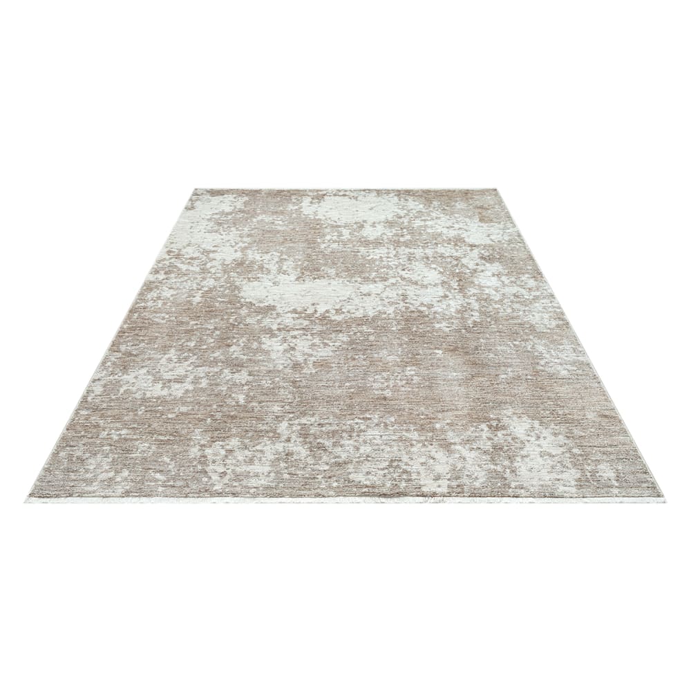 Tapis design abstrait haut gamme, beige, 80 x 150 cm — vue 4