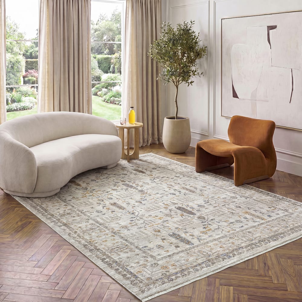 Tapis design berbère haut gamme, crème, 160 x 230 cm — vue 3