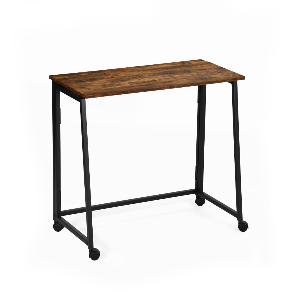 bureau pliant sur roulettes,
