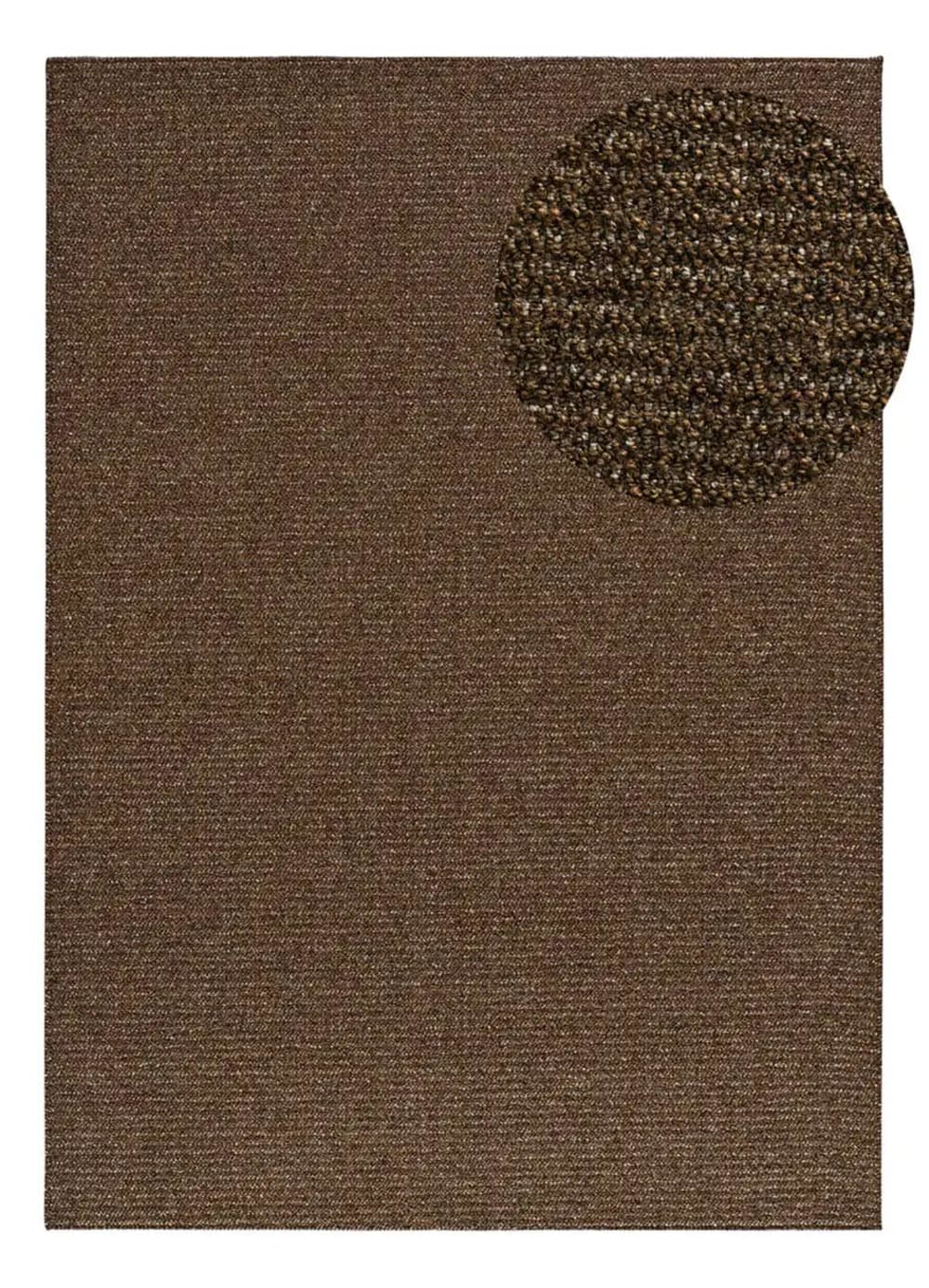 Tapis lavable uni marron