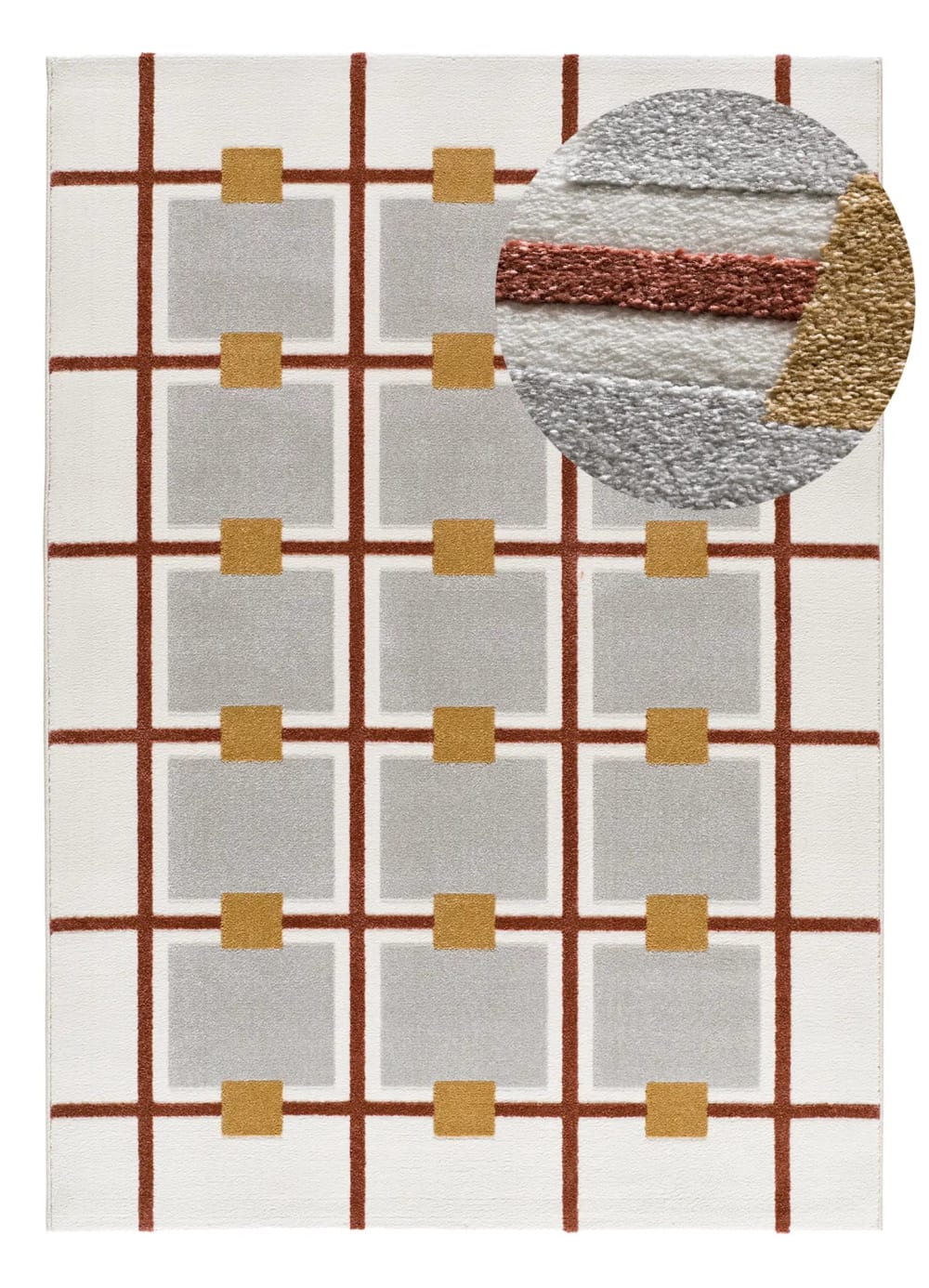 Tapis à relief géométrique
