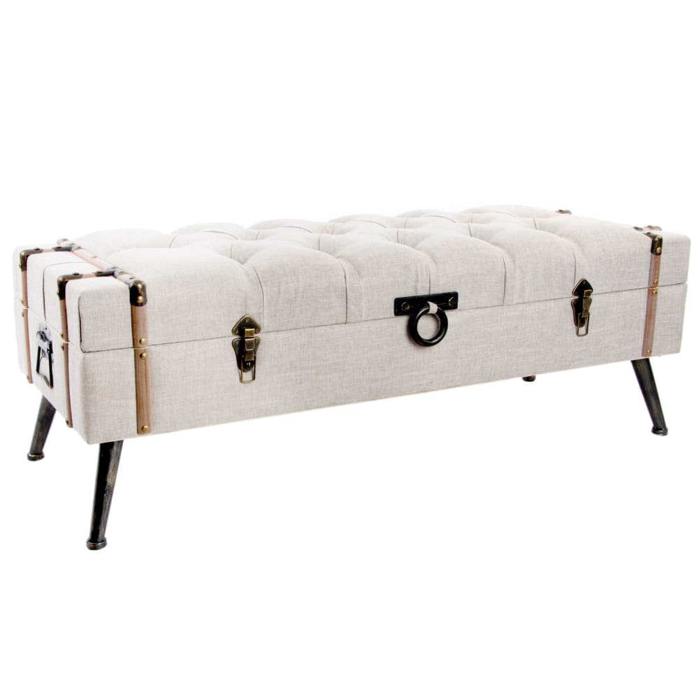 banquette en lin et mdf