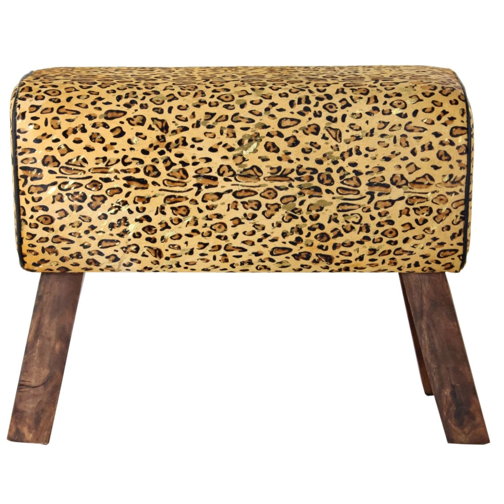 Banquette en bois et - cuir