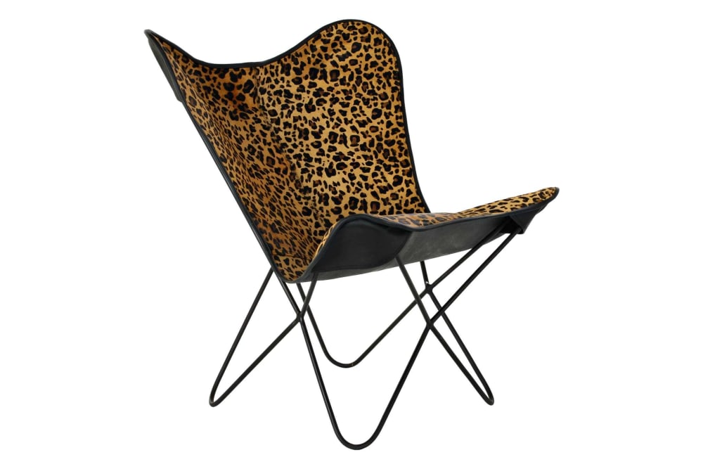 chaise en acier et cuir