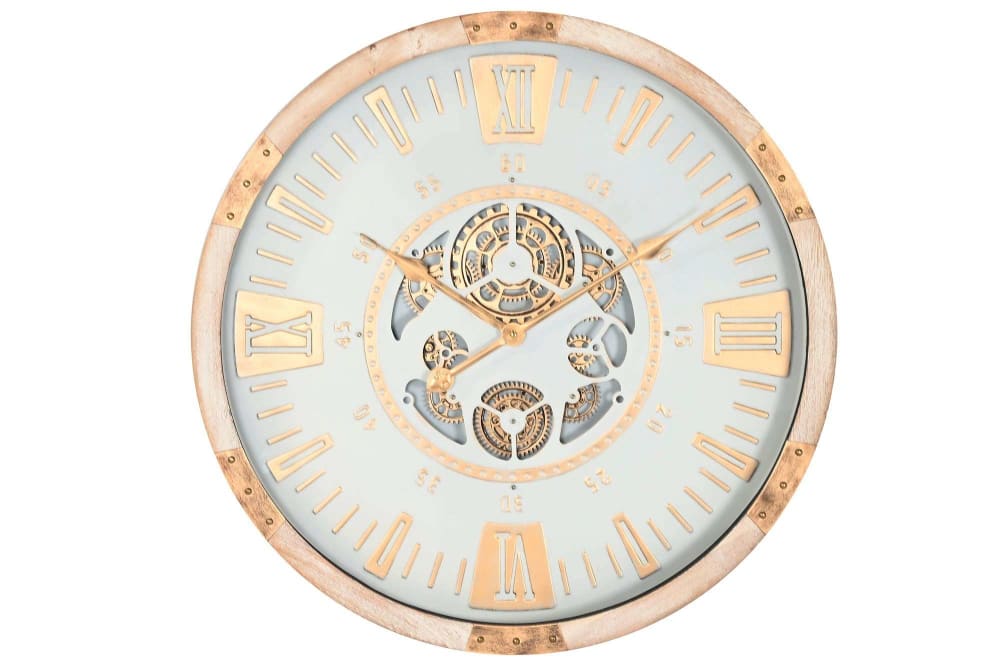 horloge murale en bois