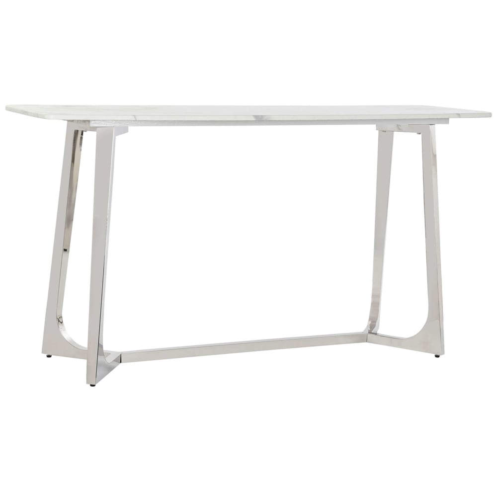console en acier et marbre