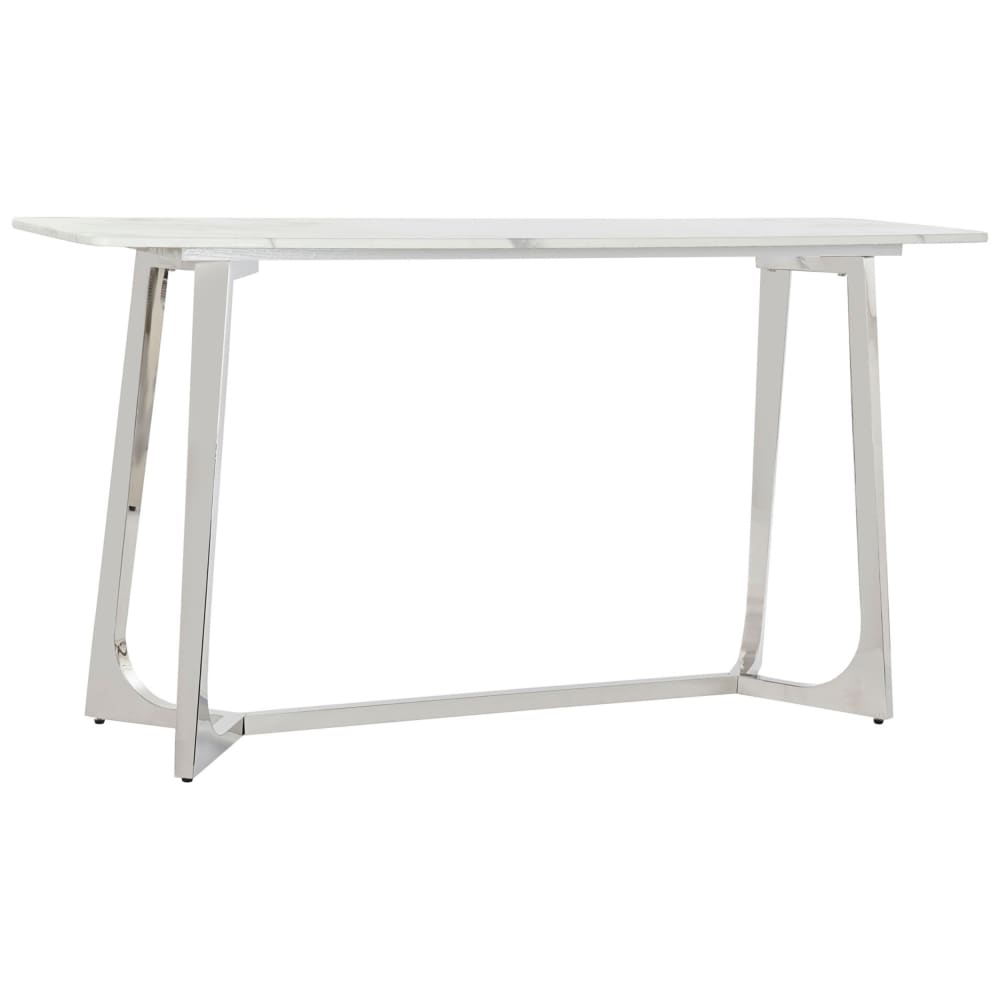 Console en acier et marbre gris 150x45x80 cm