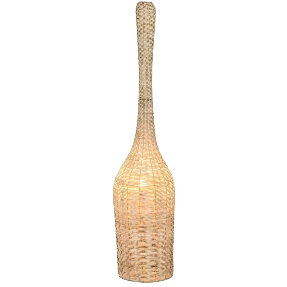 Lampadaire en rotin marron 25x25x125 cm — vue 4