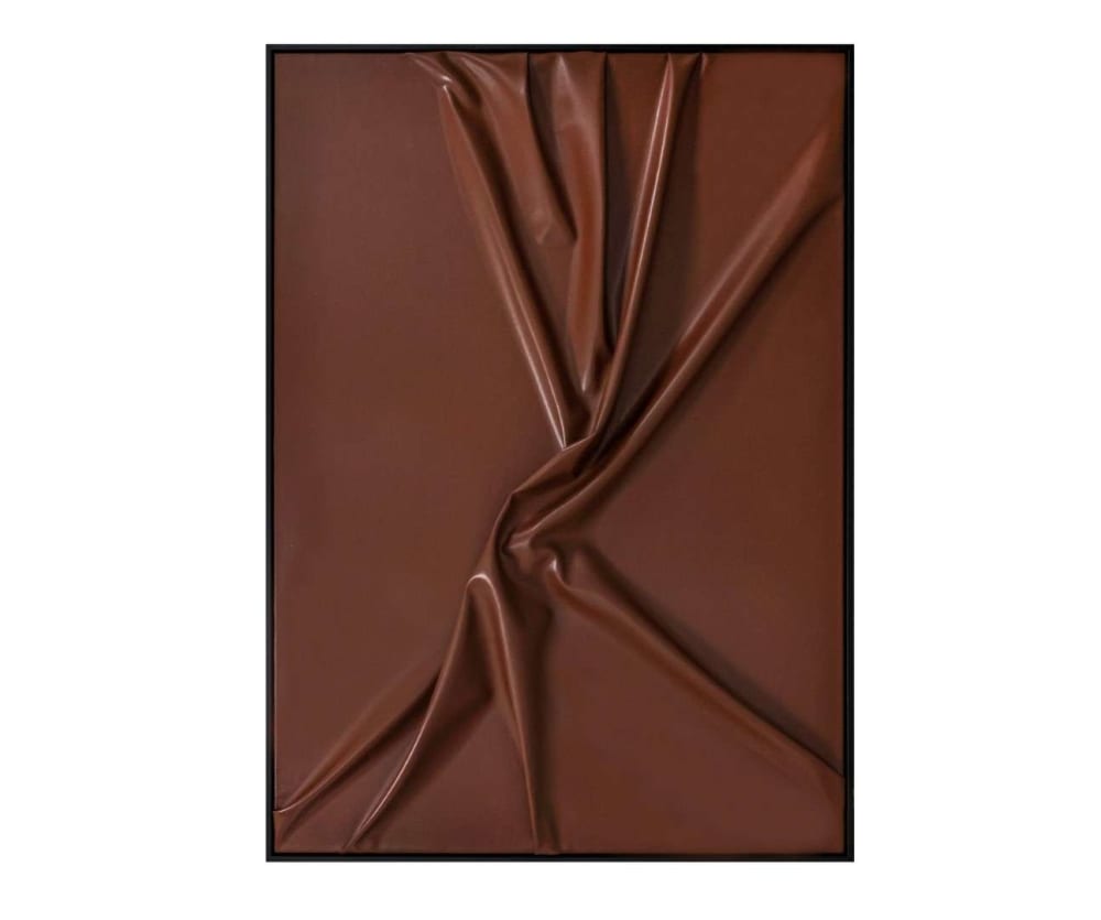Tableau en cuir relief