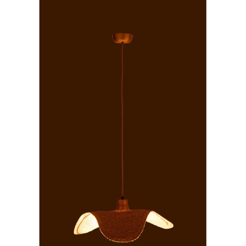 Lampe suspendue moonj en roseau naturel 55x48x8 cm — vue 4