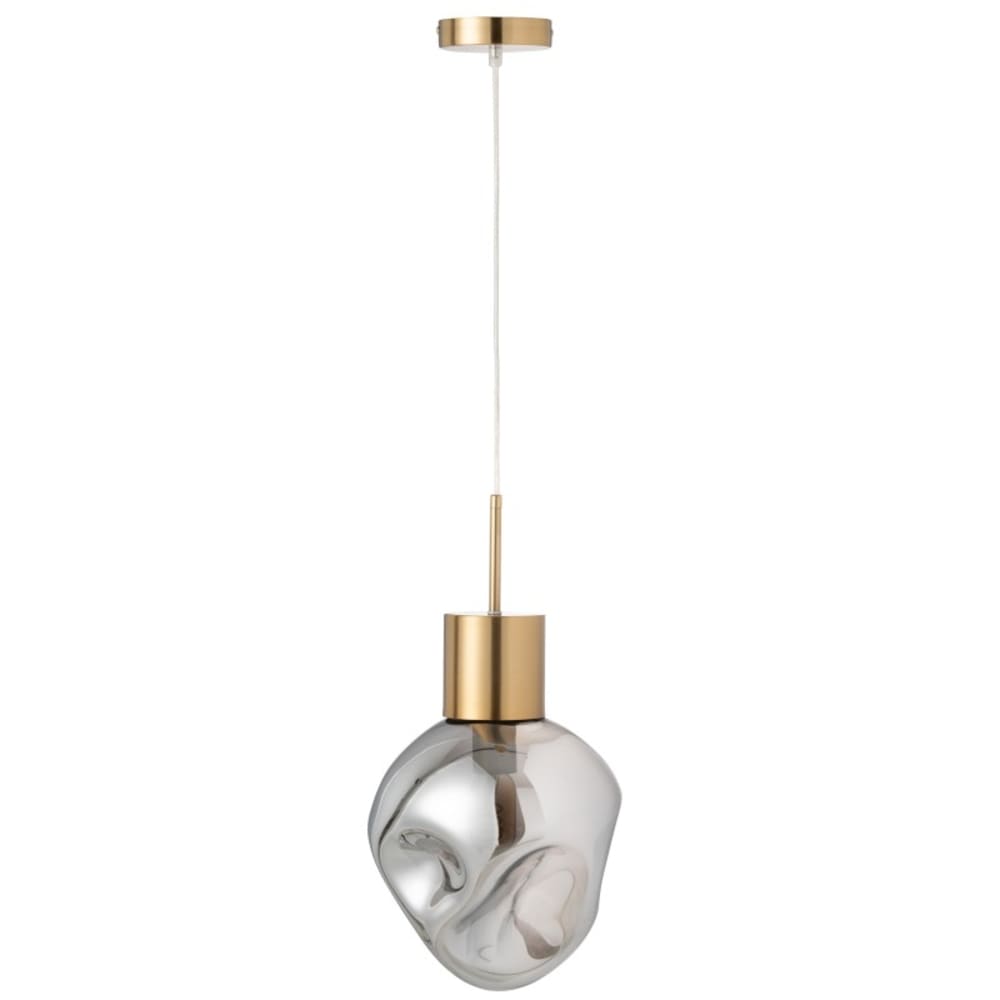 Lampe suspendue en métal gris 25x25x160 cm — vue 3