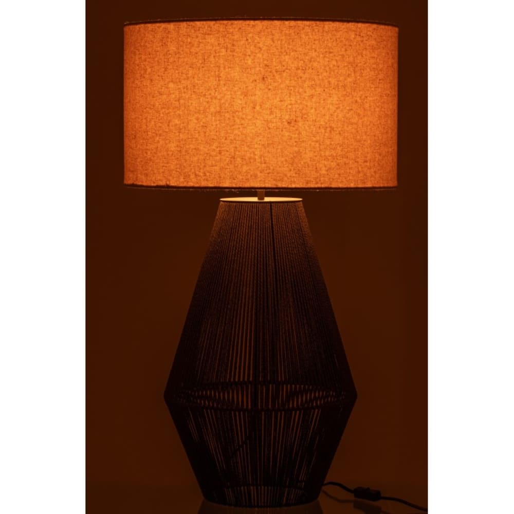 Lampe en papier et métal noir 45x45x78 cm — vue 4