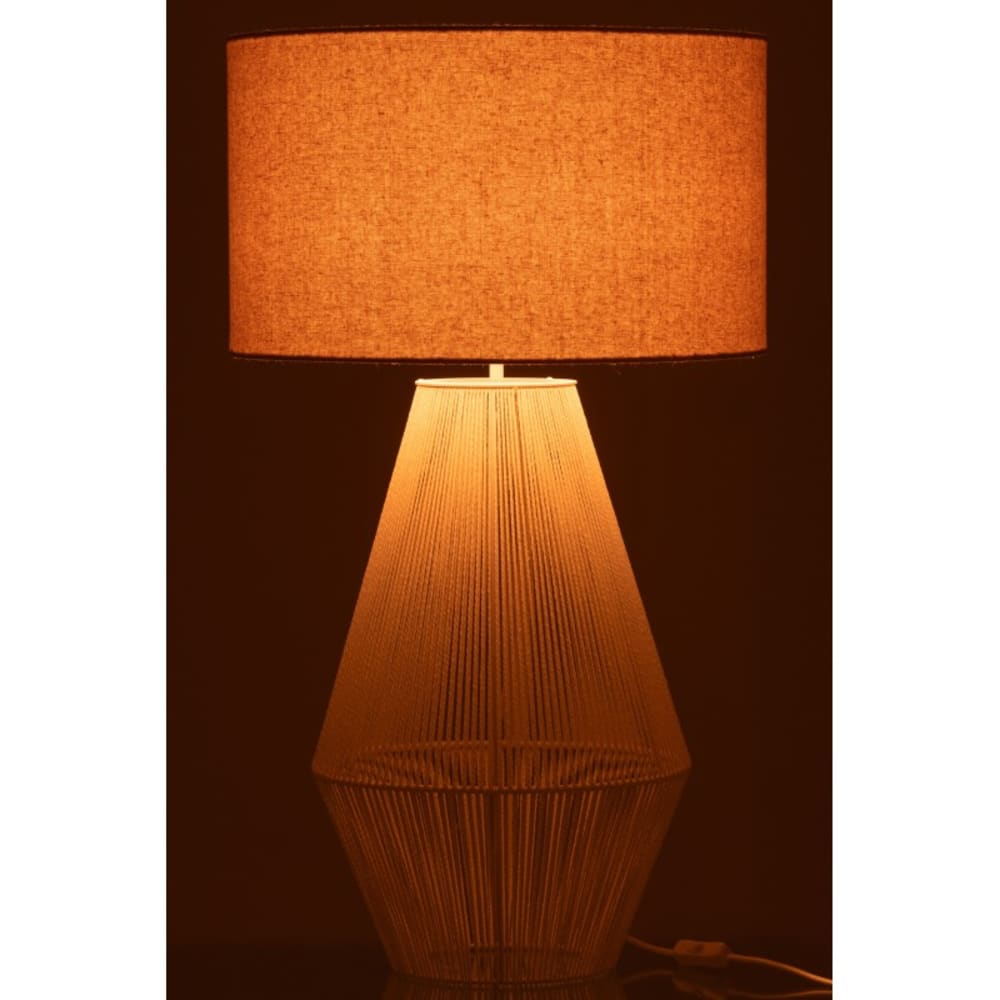 Lampe en papier et métal noir 45x45x78 cm — vue 3