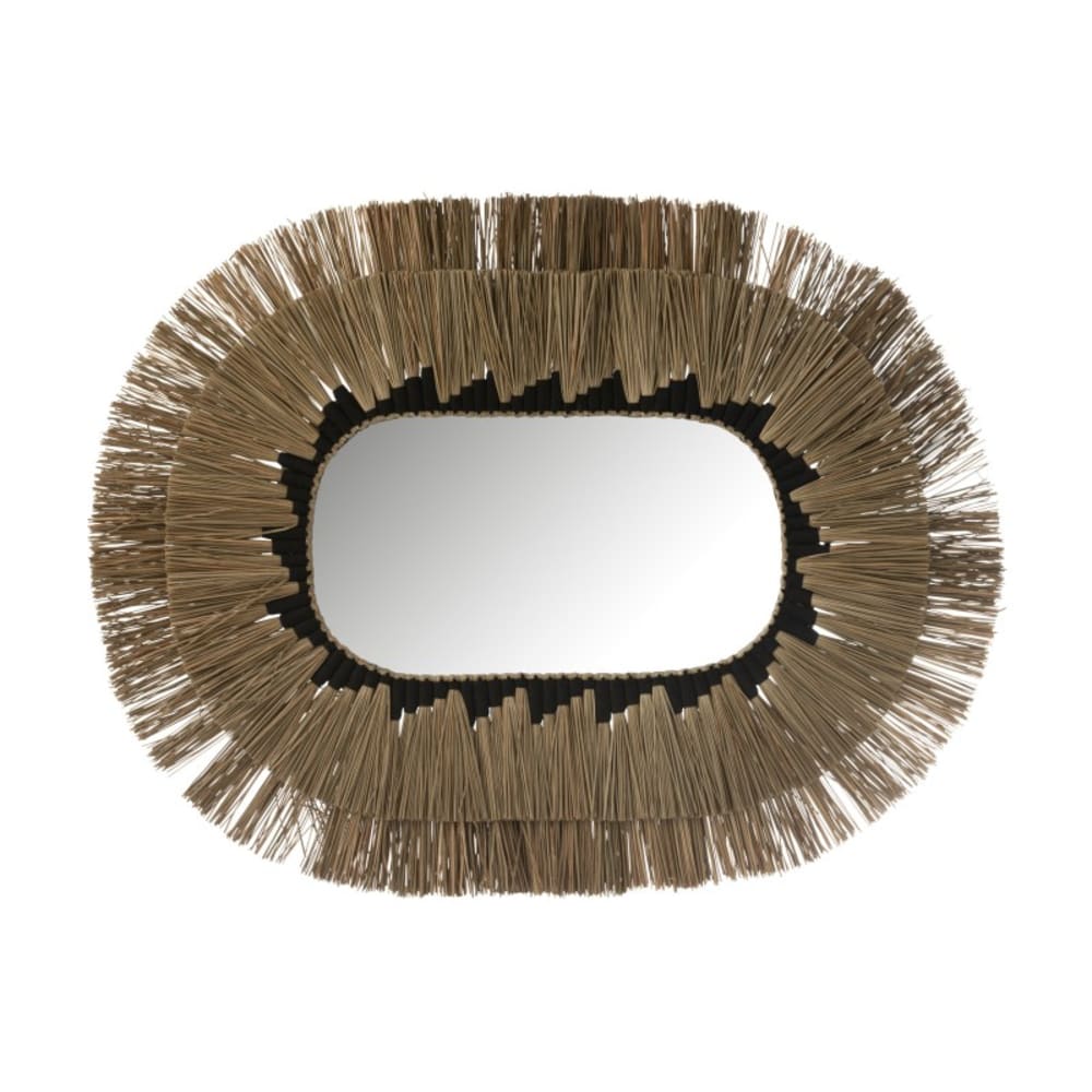 Miroir ovale en verre