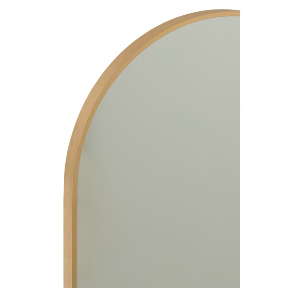 Miroir ovale en verre doré 50x100 cm