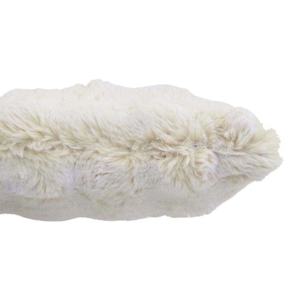 Coussin carré en polyester ivoire 45x45x18 cm Coussin carré en polyester ivoire 45x45x18 cm