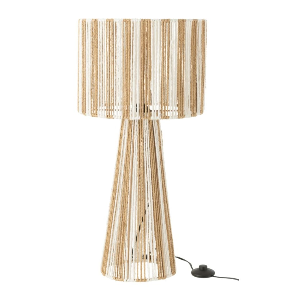 lampe en cordes beige