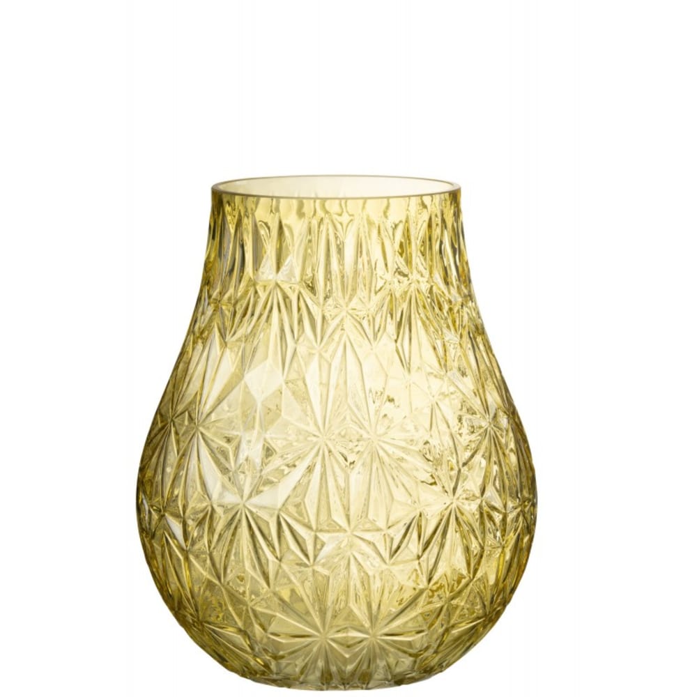 Vase ou photophore taillé