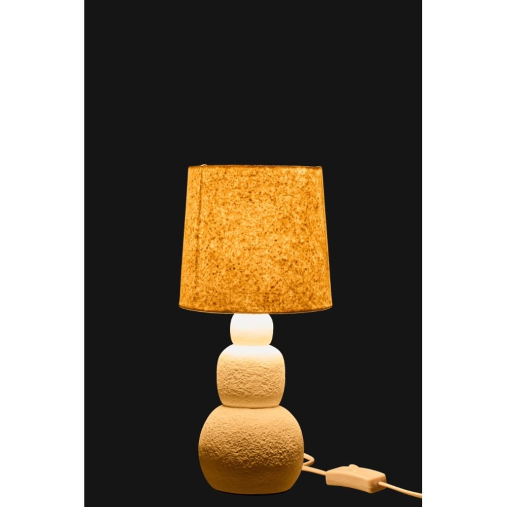 Lampe de table en céramique blanc 15x15x32 cm — vue 3