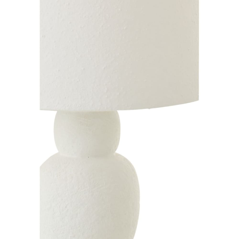 Lampe de table en céramique blanc 15x15x32 cm — vue 4
