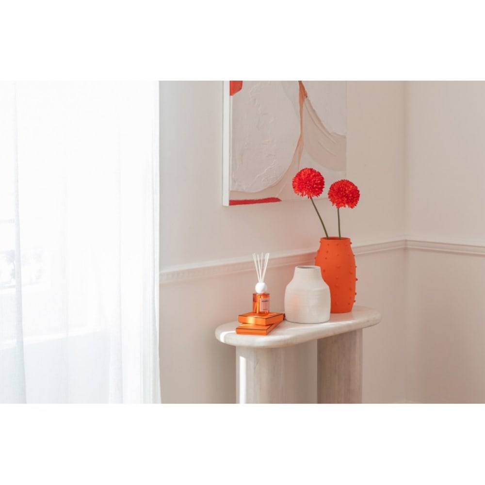 vase en céramique orange