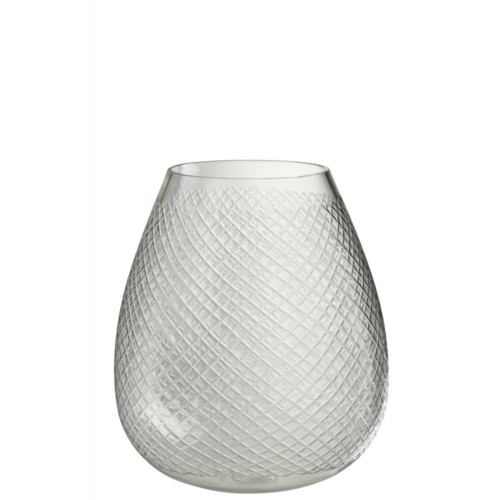 vase à carreaux en verre