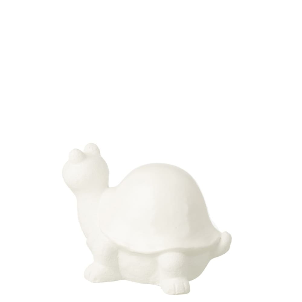 Tortue extérieur en polyrésine blanc 37x27x25.5 cm — vue 3