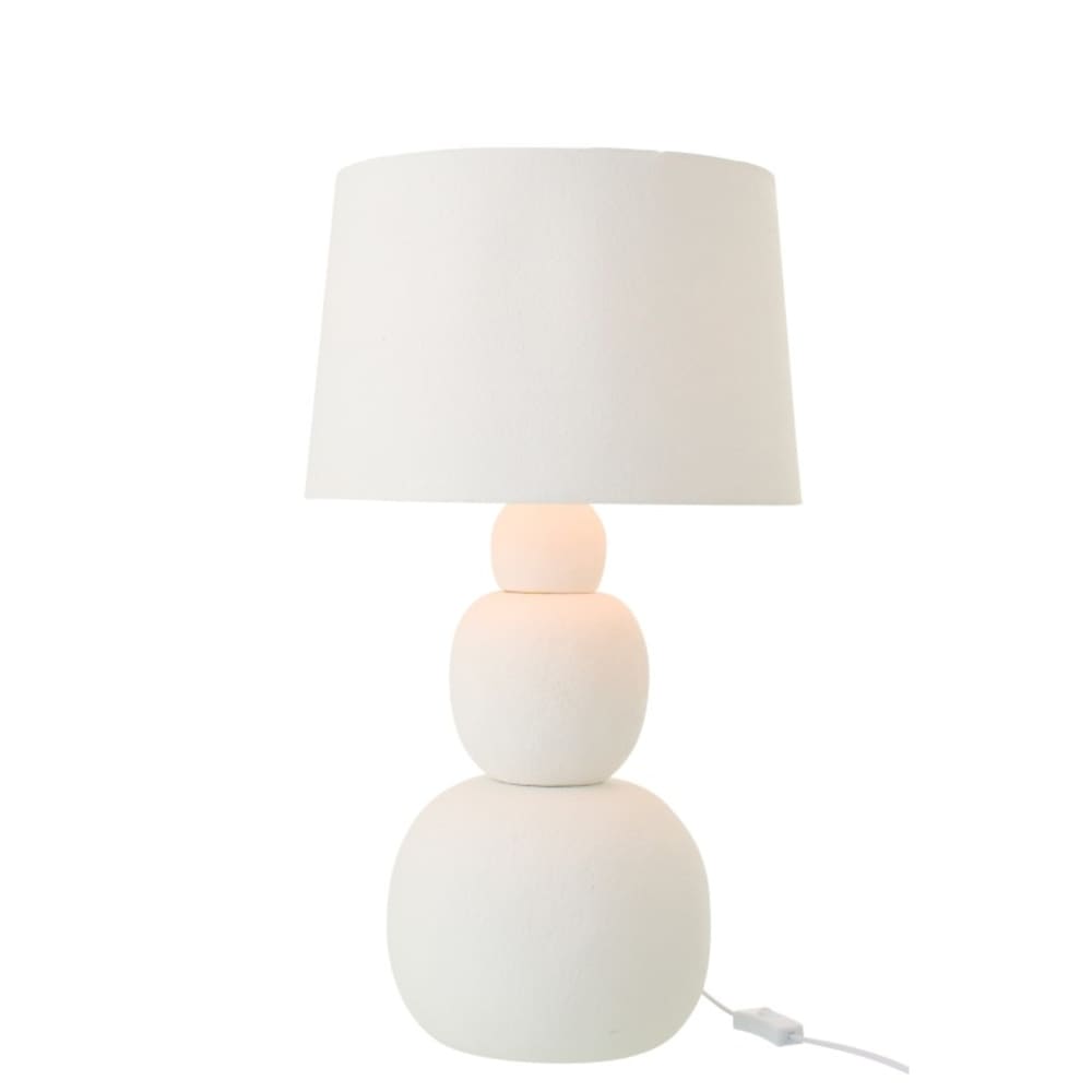 Lampe de table en céramique blanc 38x38x67 cm — vue 4