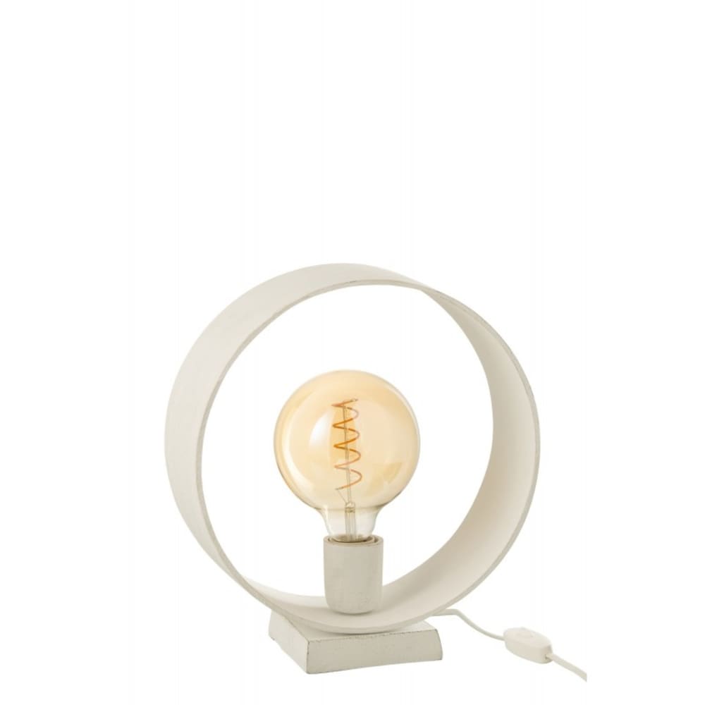 Lampe cercle sur socle