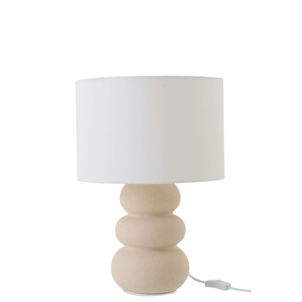 Lampe de table en céramique blanc cassé 33x33x48 cm — vue 3