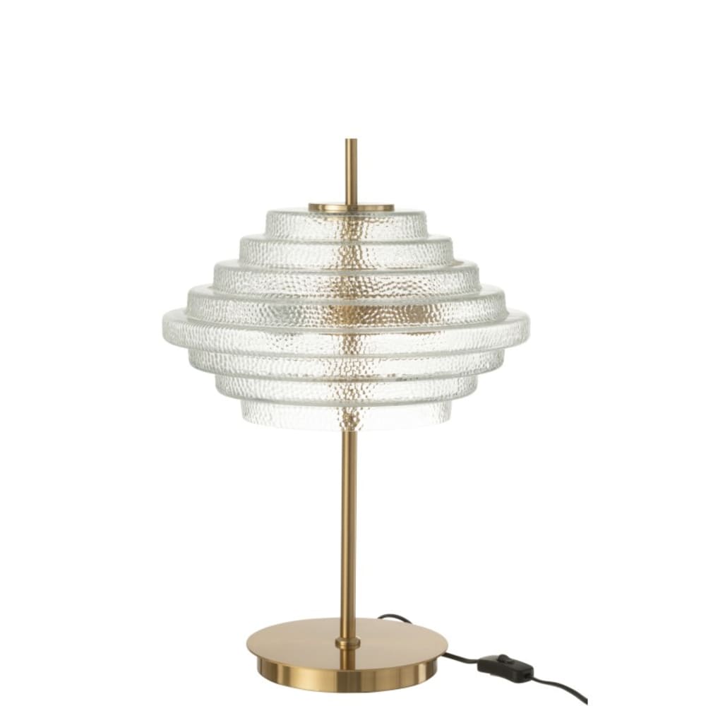 lampe de table en verre
