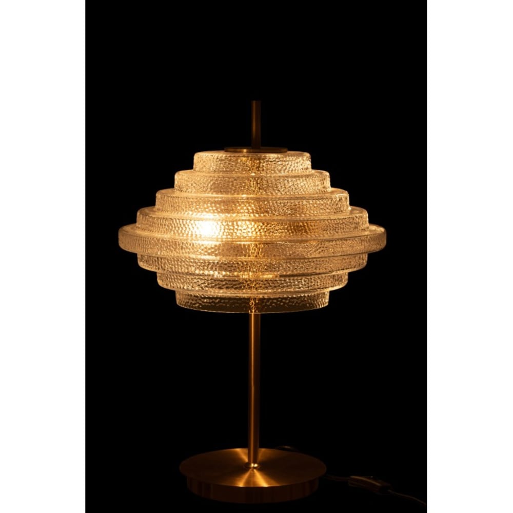 Lampe de table en verre doré 54x36x36 cm — vue 4