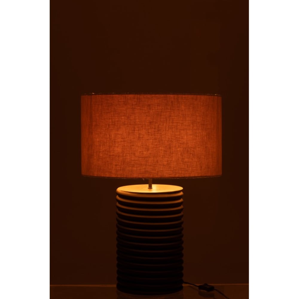 Lampe de table en bois noir 45x45x70 cm — vue 4