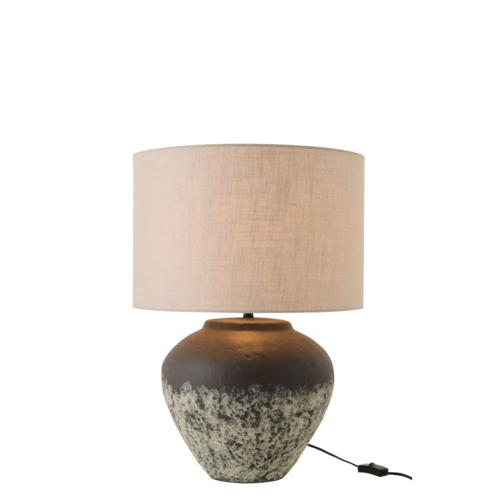 Lampe de table en céramique gris foncé 43x43x62 cm — vue 3