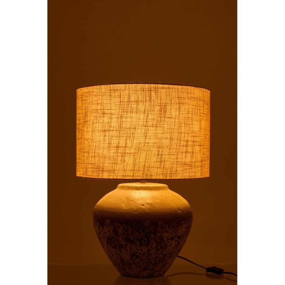Lampe de table en céramique gris foncé 43x43x62 cm — vue 4